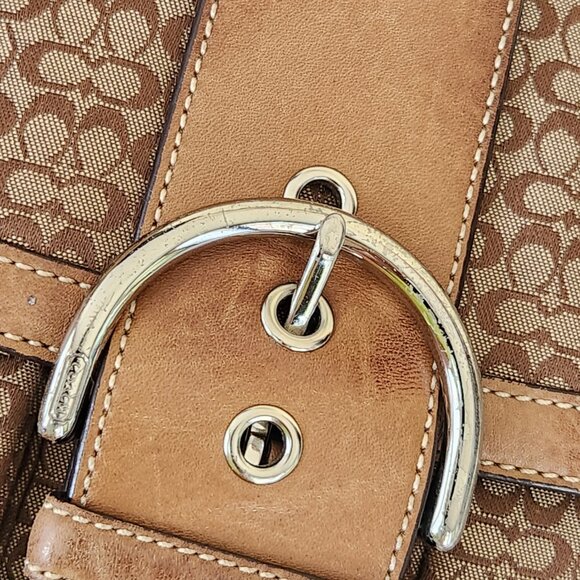 Vintage Coach Soho Signature C's Brown Shoulder Bag - Picture 13 of 15